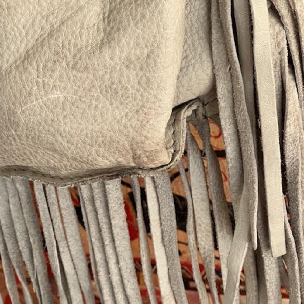 Cut n' Paste X Free People Distressed Fringe Saddle Bag - Picture 4 of 16
